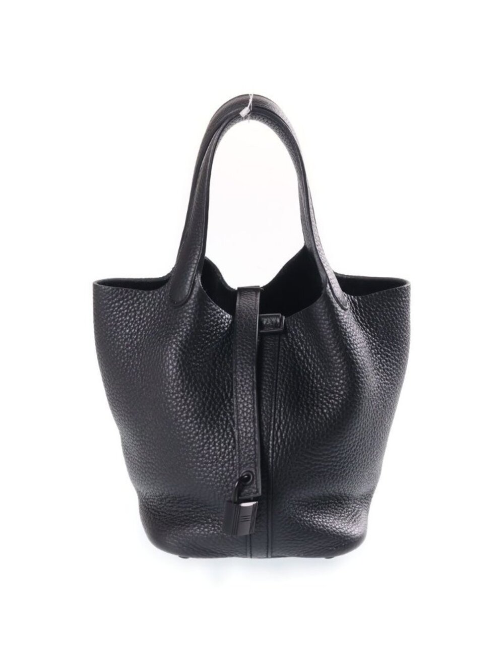 Hermes Picotin Lock PM Handbag Monochrome Taurillon Clemence So Black